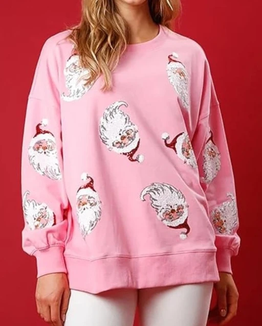 2023 Autumn Winter Spring New Fashion Casual Round Neck Loose Sequin Sweater for Wome Female Clothing T-Shirts Pullover Tops
2023 Autumn Winter Spring New Fashion Casual Round Neck Loose Sequin Sweater for Wome Female Clothing T-Shirts Pullover Tops