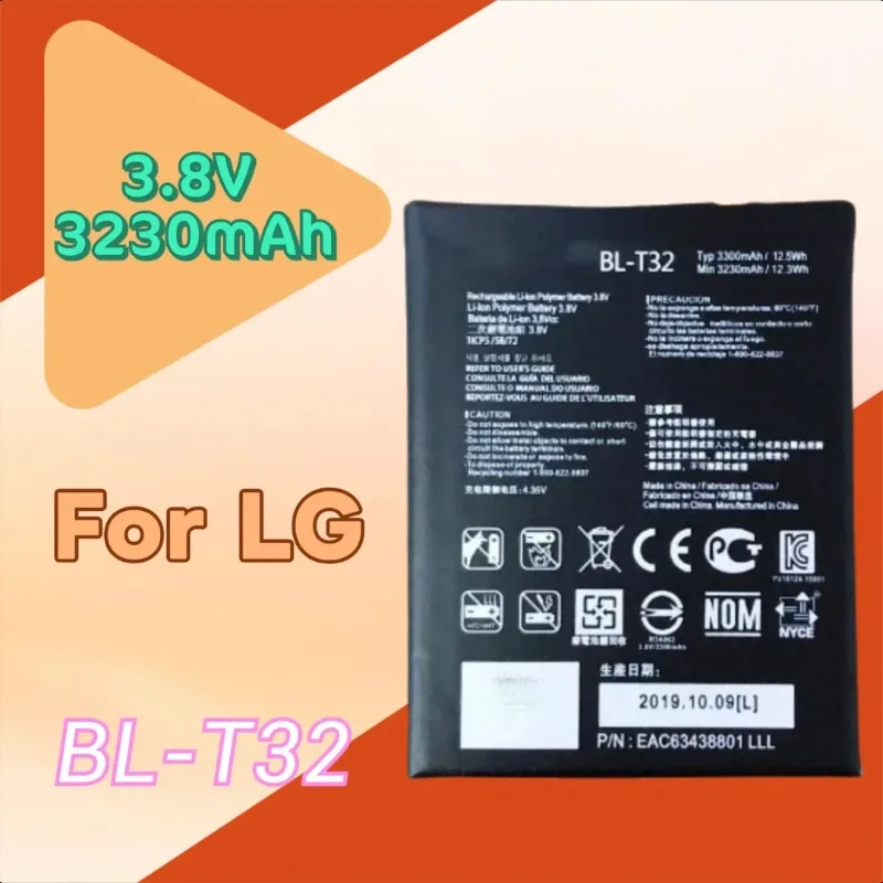 New Endurable 3.8V 3230mAh Mobile Battery BL-T32 For LG G6 G600 VS988 LS993 H872 US997 BL T32 Lithium Polymer Accumulator
New Endurable 3.8V 3230mAh Mobile Battery BL-T32 For LG G6 G600 VS988 LS993 H872 US997 BL T32 Lithium Polymer Accumulator