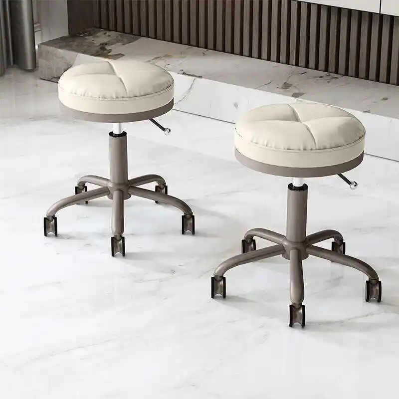 Simple Hairdressing Stool Wheels Portable Rotating Barber Chair Professional Backrest Silla Estetica Barber Equipment MQ50BC
Simple Hairdressing Stool Wheels Portable Rotating Barber Chair Professional Backrest Silla Estetica Barber Equipment MQ50BC