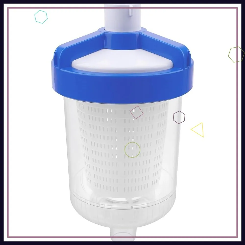 Inline Leaf Catcher Canister for Pool Vacuum, Durable Leaf Trap Filter with White Basket, 5 Pcs Skimmer Socks
Inline Leaf Catcher Canister for Pool Vacuum, Durable Leaf Trap Filter with White Basket, 5 Pcs Skimmer Socks