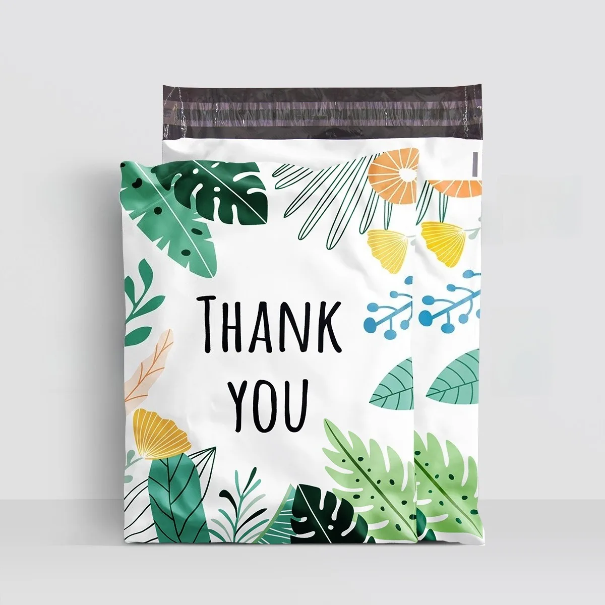9.5x13.5''Thank You Poly Mailers with Tropical Leaves Print - Waterproof Shipping Envelopes for Clothing Boutique
9.5x13.5''Thank You Poly Mailers with Tropical Leaves Print - Waterproof Shipping Envelopes for Clothing Boutique
