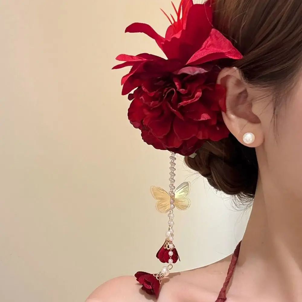 Elegant Tassel Hanfu Hair Accessories Ancient Style Headdress Chinese Style Hair Clip Headpieces Side Clip Flower Hairpin Women
Elegant Tassel Hanfu Hair Accessories Ancient Style Headdress Chinese Style Hair Clip Headpieces Side Clip Flower Hairpin Women