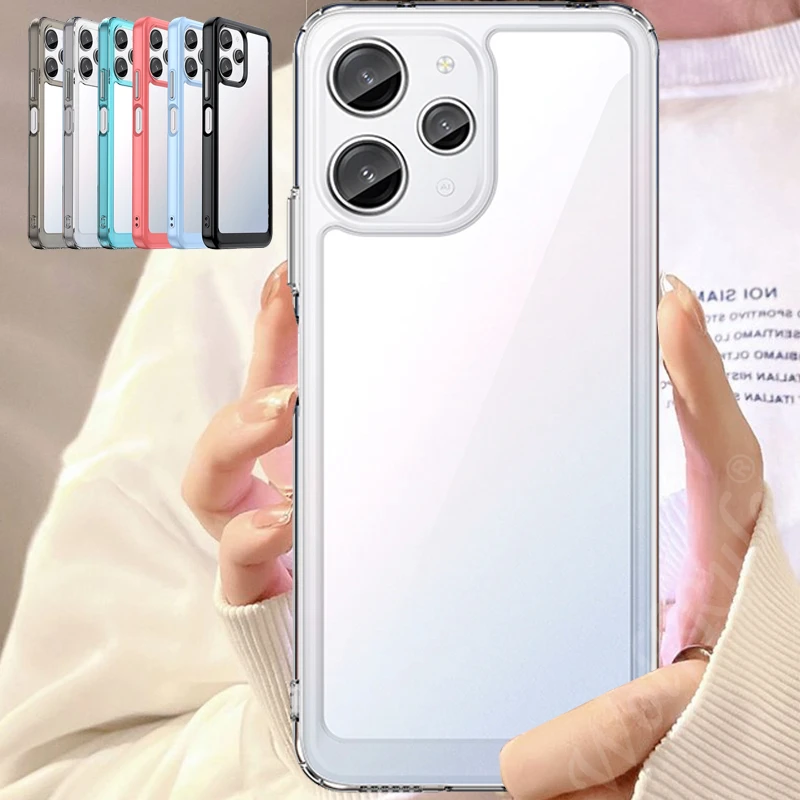 For Poco M6 Pro Case Cover Xiaomi Poco M6 Pro Capas Shockproof Armor Back Transparent Colour Frame Clear For Funda Poco M6 Pro
For Poco M6 Pro Case Cover Xiaomi Poco M6 Pro Capas Shockproof Armor Back Transparent Colour Frame Clear For Funda Poco M6 Pro