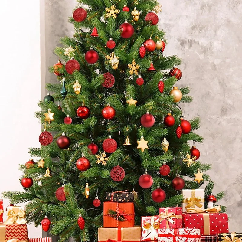 101Pcs Red Christmas Ball Ornaments, Decorative Baubles Hanging For Christmas Tree
101Pcs Red Christmas Ball Ornaments, Decorative Baubles Hanging For Christmas Tree