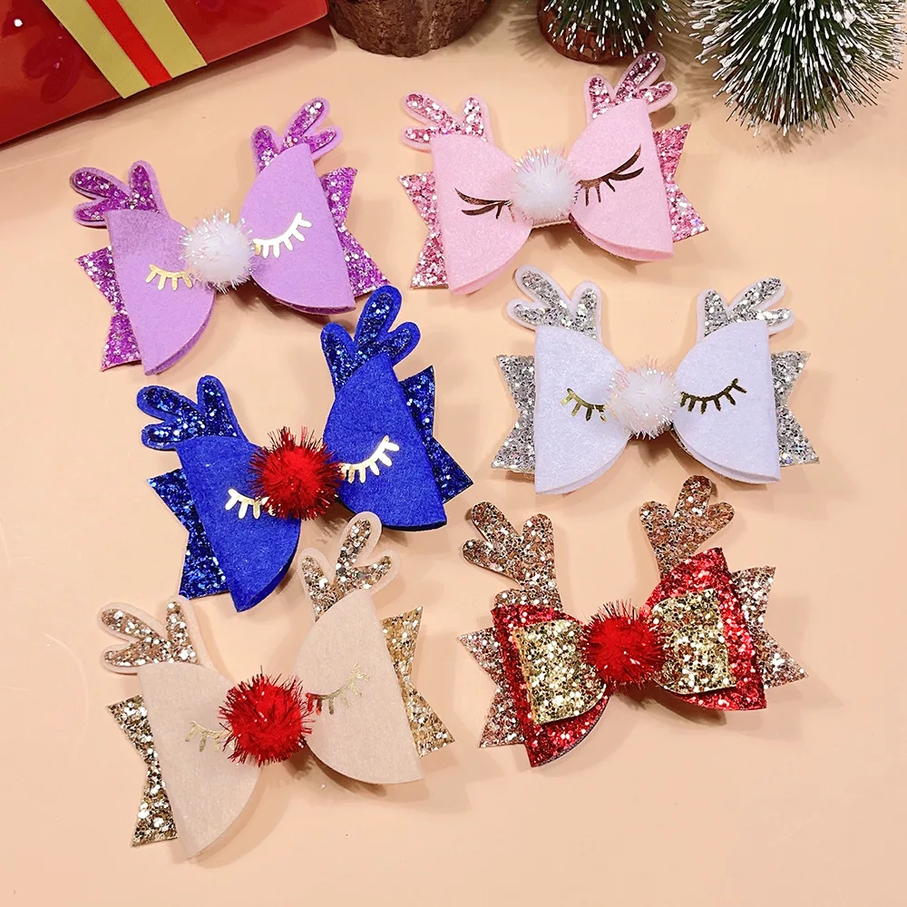 Christmas 2025 Sequin Deer Snowball Hair Clip Girls Butterfly Knot Hairclip Pink Purple Glitter Hairwear Xmas Gifts For Girls
Christmas 2025 Sequin Deer Snowball Hair Clip Girls Butterfly Knot Hairclip Pink Purple Glitter Hairwear Xmas Gifts For Girls