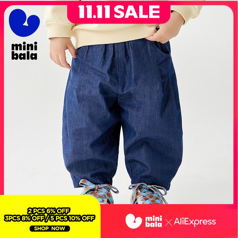 Детские брюки унисекс Mini Bala, новинка 2025, весенние длинные брюки, детские свободные джинсы в стиле ретро
Детские брюки унисекс Mini Bala, новинка 2025, весенние длинные брюки, детские свободные джинсы в стиле ретро