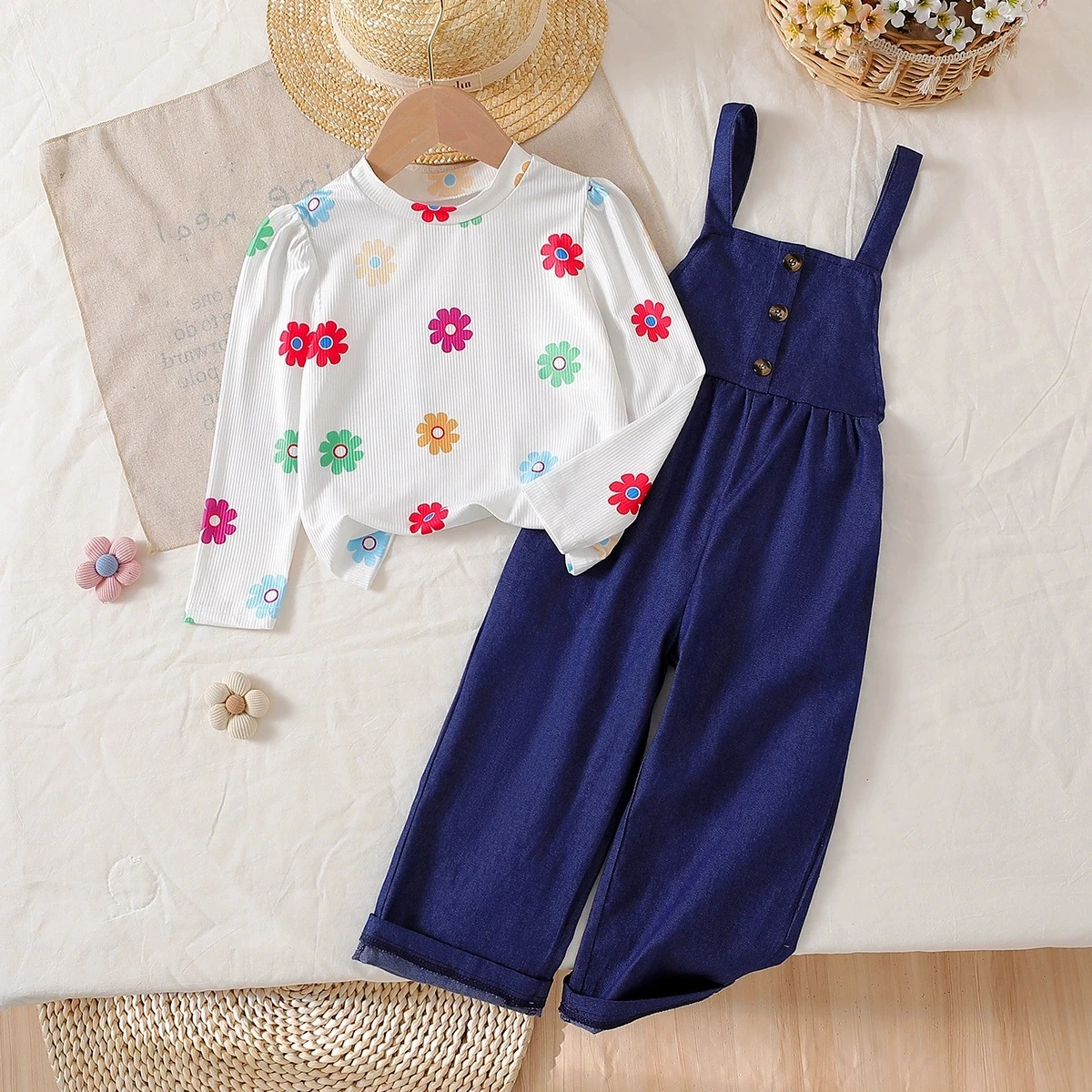 2025 Kids Girl's Clothes Long Sleeve Shirt And Jumpsuit 2 Pcs Set Children Clothing Suitable For Spring/Autumn Baby Outfits
2025 Kids Girl's Clothes Long Sleeve Shirt And Jumpsuit 2 Pcs Set Children Clothing Suitable For Spring/Autumn Baby Outfits