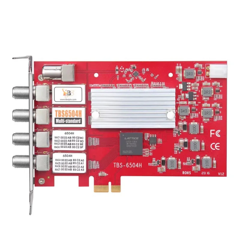 Multi-Standard Quad Tuner PCI-E Card Receiver
Multi-Standard Quad Tuner PCI-E Card Receiver