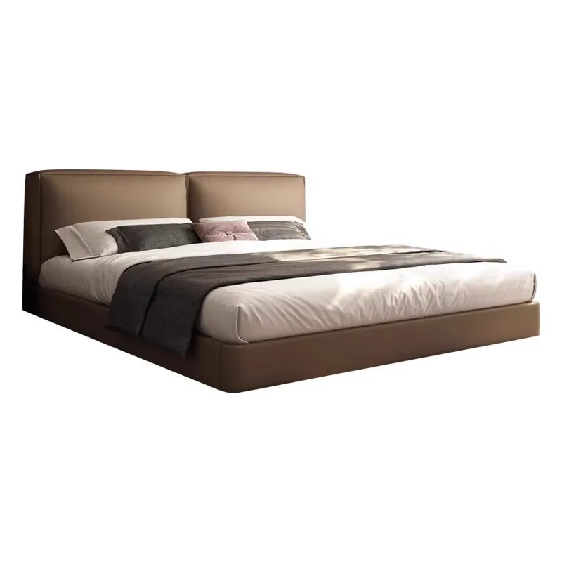 Leather, Italian light luxury, modern simple master bedroom, high-end atmosphere 1.8 meters 1.5 meters double bed, wedding bed
Leather, Italian light luxury, modern simple master bedroom, high-end atmosphere 1.8 meters 1.5 meters double bed, wedding bed