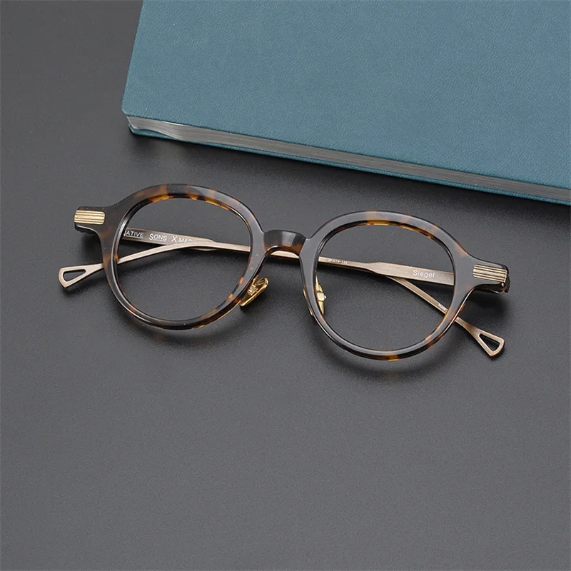 Women's Optical Eyeglasses New Pure Titanium Eyeglass Frame Retro Round Handmade Glasses
Women's Optical Eyeglasses New Pure Titanium Eyeglass Frame Retro Round Handmade Glasses
