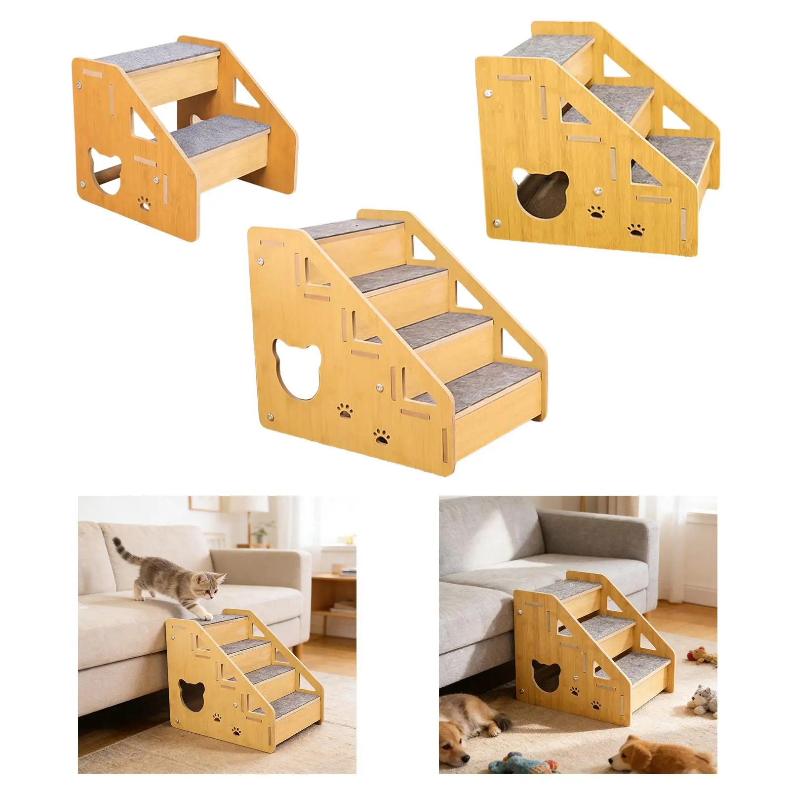 Portable Pet Staircase Anti Slip Dog Stairs Ladder for Small Pets Bed Climbing Indoor Puppy Ramp
Portable Pet Staircase Anti Slip Dog Stairs Ladder for Small Pets Bed Climbing Indoor Puppy Ramp