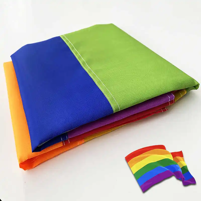 Oxford Nylon Rainbow Flag LGBT Gay Pride 90x150cm Waterproof Durable Brass Grommets Homosexual Flags Banners Decoration
Oxford Nylon Rainbow Flag LGBT Gay Pride 90x150cm Waterproof Durable Brass Grommets Homosexual Flags Banners Decoration