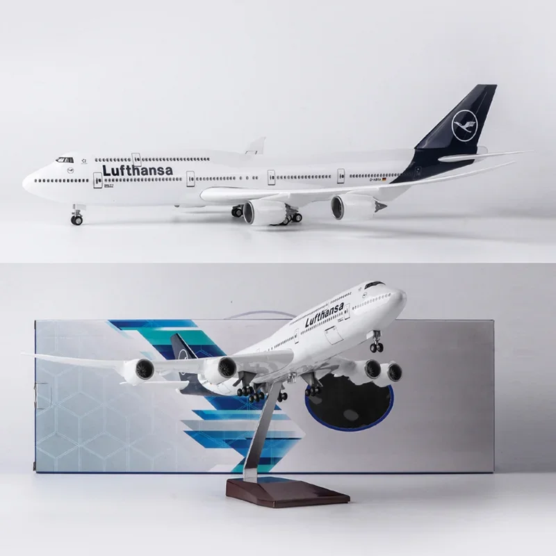 Новинка 2023 года, модель самолета Lufthansa B747 1/150, модель самолета, свет и шасси, литая под давлением смола, дисплей самолета, подарки
Новинка 2023 года, модель самолета Lufthansa B747 1/150, модель самолета, свет и шасси, литая под давлением смола, дисплей самолета, подарки