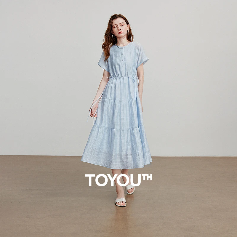 TOYOUTH Women Dress 2025 Summer New Lyocell Slim Waist Holiday Elegant Dress 8529082
TOYOUTH Women Dress 2025 Summer New Lyocell Slim Waist Holiday Elegant Dress 8529082