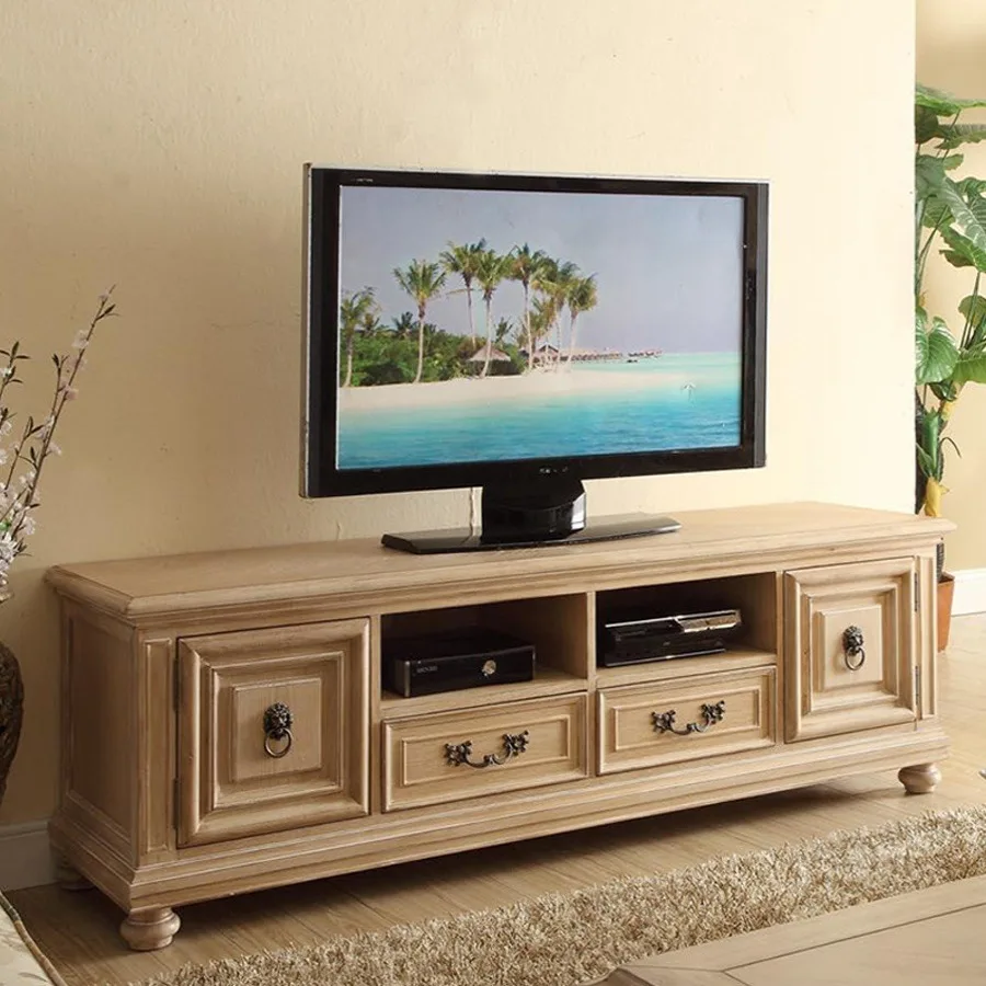 Solid wood coffee table combination retro log color homestay style living room French oak furniture
Solid wood coffee table combination retro log color homestay style living room French oak furniture