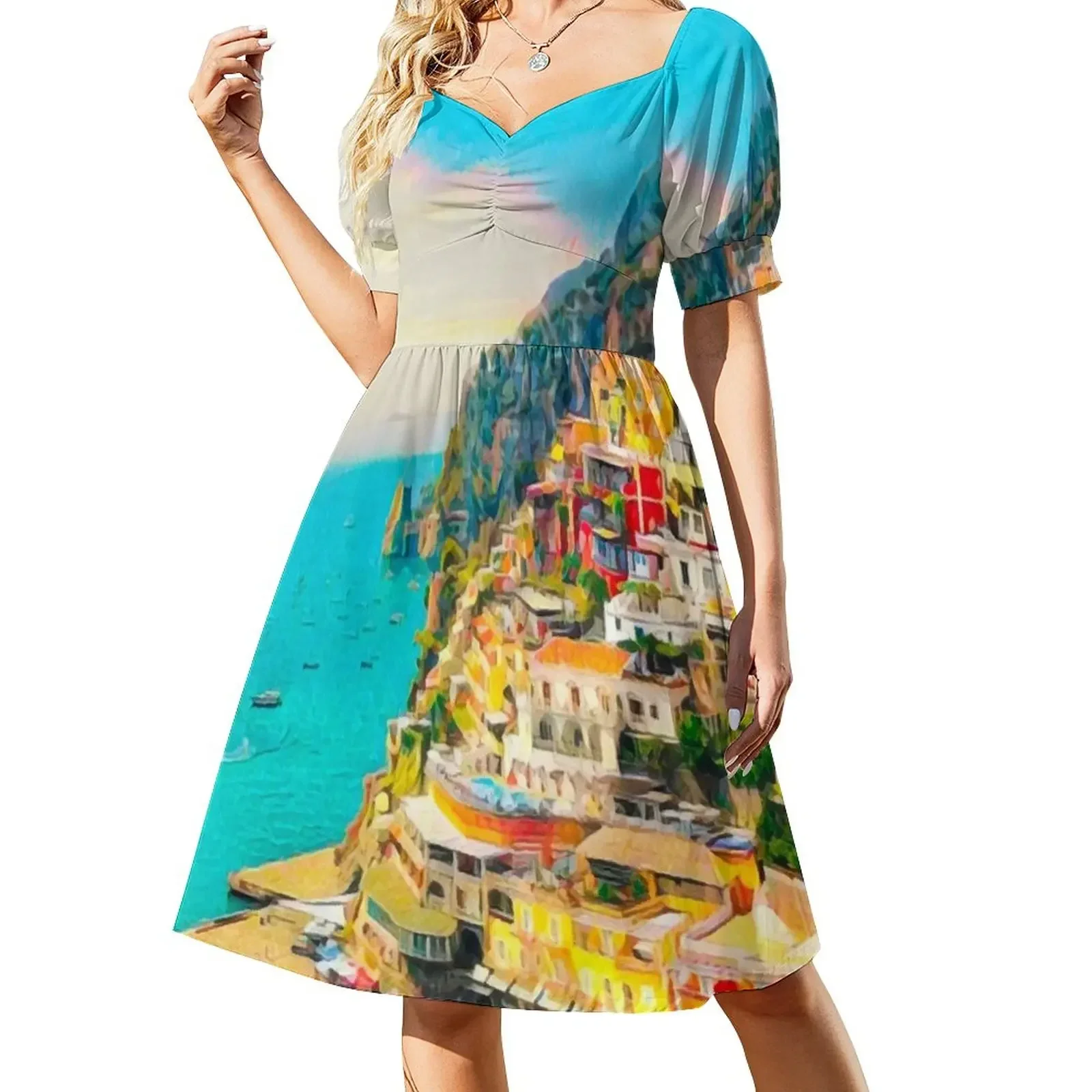 Positano Short-Sleeved Dress dresses for special events Party dresses women's summer dresses 2025 prom dress Dress
Positano Short-Sleeved Dress dresses for special events Party dresses women's summer dresses 2025 prom dress Dress