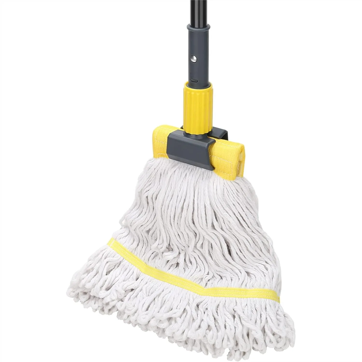 Heavy Duty Commercial Mop with Long Handle, 60" Looped-End String Wet Cotton Mops for Floor Cleaning, Home, Kitchen, Office,
Heavy Duty Commercial Mop with Long Handle, 60" Looped-End String Wet Cotton Mops for Floor Cleaning, Home, Kitchen, Office,