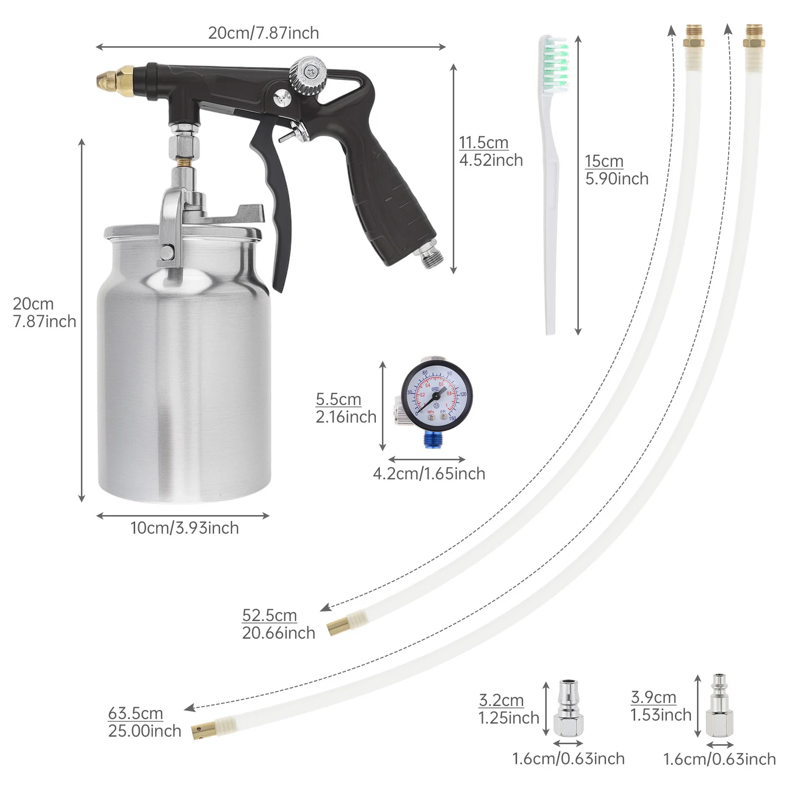Undercoating Spray Gun Kit for Car Underbody Coating Bed Liner 34 FL OZ 1 Liter Thread Seal Tape Fluid Film Rust Proofing Gun
Undercoating Spray Gun Kit for Car Underbody Coating Bed Liner 34 FL OZ 1 Liter Thread Seal Tape Fluid Film Rust Proofing Gun