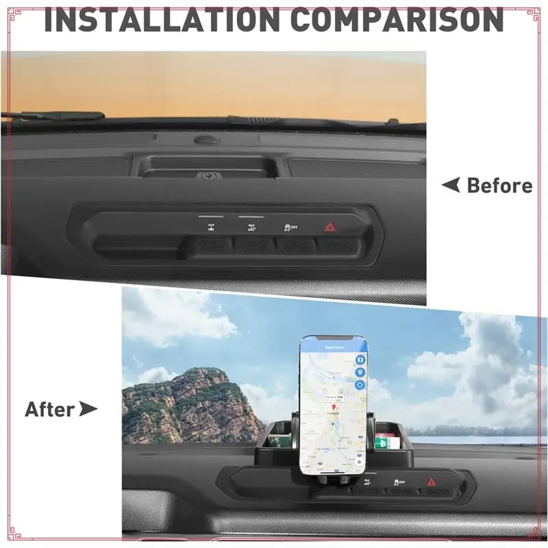 Phone Holder Mount Center Console Dashboard Tray Storage Box Organizer For Ford Bronco 2021-2025 Interior Accessories
Phone Holder Mount Center Console Dashboard Tray Storage Box Organizer For Ford Bronco 2021-2025 Interior Accessories