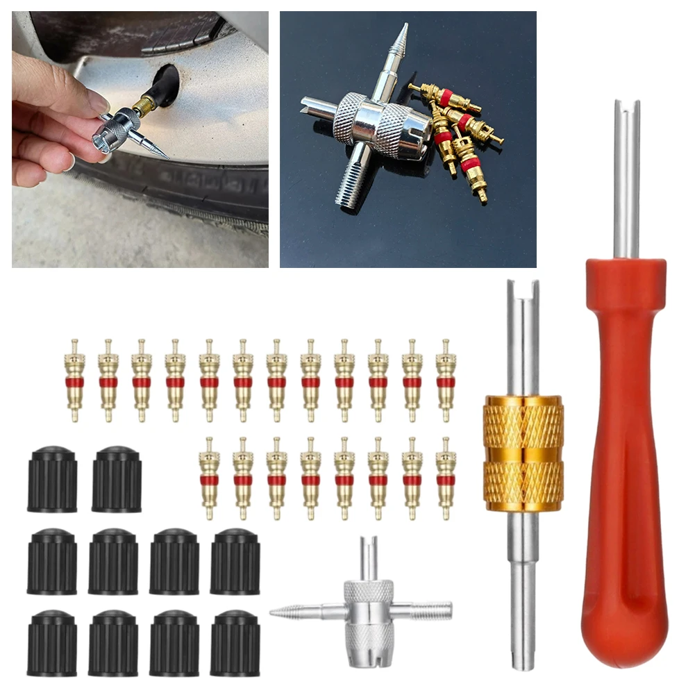 Tire Valve Core Removal Tool Tire Accessory Core Screwdriver Red Tire Valve Tool Plastic Handle Comprehensive Kit
Tire Valve Core Removal Tool Tire Accessory Core Screwdriver Red Tire Valve Tool Plastic Handle Comprehensive Kit