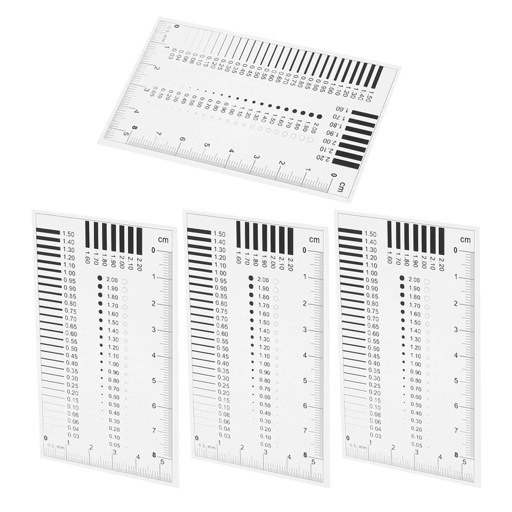 4 Pcs Badge Gauge Concrete Crack Width Measurement Ruler Defects Measuring Film Tool
4 Pcs Badge Gauge Concrete Crack Width Measurement Ruler Defects Measuring Film Tool