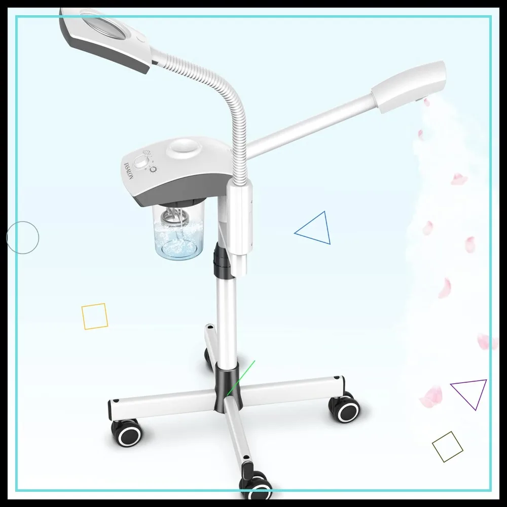 Professional Facial Steamer with 3X Magnifying Arm, 2 in 1 Ozone Hot Mist for Deep Cleaning & Skin Care
Professional Facial Steamer with 3X Magnifying Arm, 2 in 1 Ozone Hot Mist for Deep Cleaning & Skin Care
