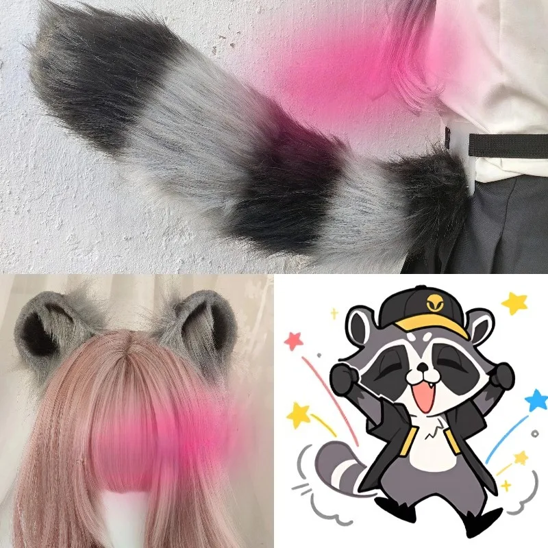 Game Honkai:Star Rail Raccoon Cosplay Costume Furry Ears Headwear Tails Set Animal Fursuit Game Roleplay Props Handwork
Game Honkai:Star Rail Raccoon Cosplay Costume Furry Ears Headwear Tails Set Animal Fursuit Game Roleplay Props Handwork