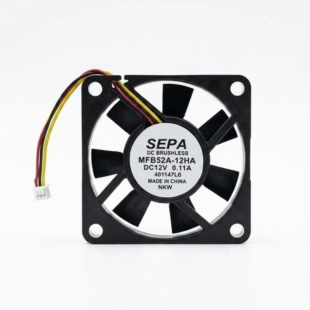 For SEPA MFB52A-12HA 5010 DC12V 0.11A 50*50*10MM 3-Wire Silent Cooling Fan
For SEPA MFB52A-12HA 5010 DC12V 0.11A 50*50*10MM 3-Wire Silent Cooling Fan