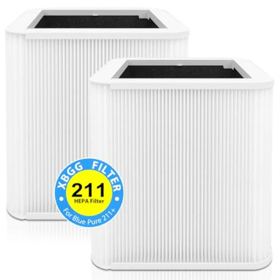 211+ Replacement Filter Compatible with Blue Pure 211 Air Purifier Series, 2-in-1 Filtration System of H13 True HEPA and Activa
211+ Replacement Filter Compatible with Blue Pure 211 Air Purifier Series, 2-in-1 Filtration System of H13 True HEPA and Activa