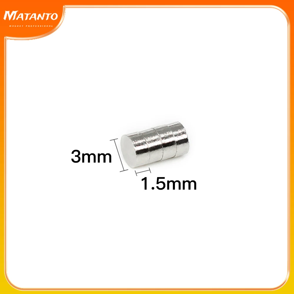 100/200/500/1000/2000/5000PCS 3x1.5 Powerful Magnets N35 Small Round Permanent Magnet 3x1.5mm Neodymium Magnet Strong 3*1.5
100/200/500/1000/2000/5000PCS 3x1.5 Powerful Magnets N35 Small Round Permanent Magnet 3x1.5mm Neodymium Magnet Strong 3*1.5