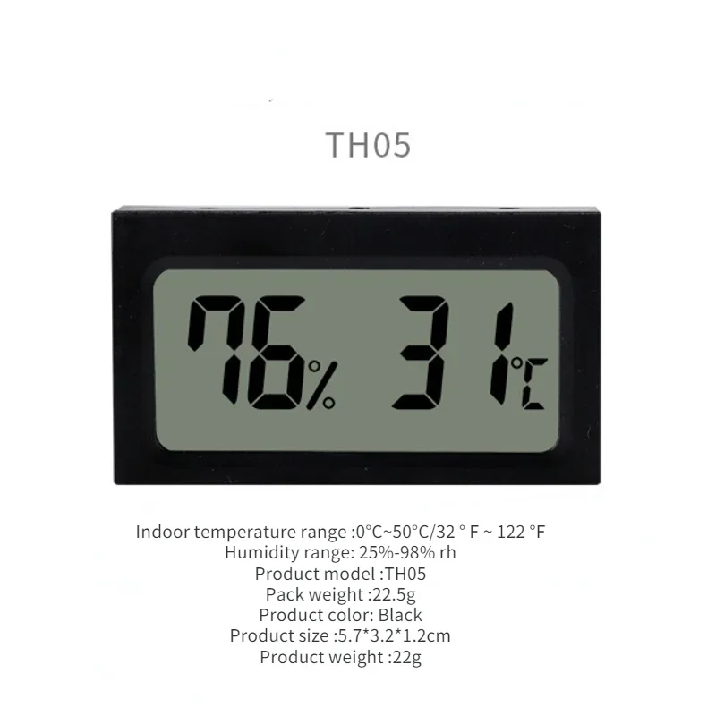 Mini Digital LCD Indoor Convenient Temperature Sensor Hygrometer Thermometer Hygrometer Hygrometer TH-05
Mini Digital LCD Indoor Convenient Temperature Sensor Hygrometer Thermometer Hygrometer Hygrometer TH-05