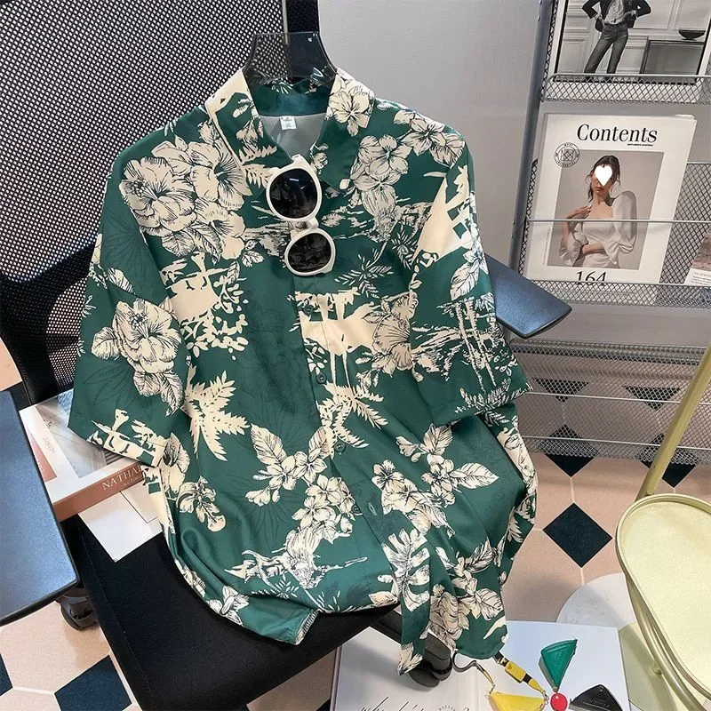 Men street fashion summer Daily shirt Hawaiian cartoon print casual loose shirts short sleeve beach loose tops
Men street fashion summer Daily shirt Hawaiian cartoon print casual loose shirts short sleeve beach loose tops