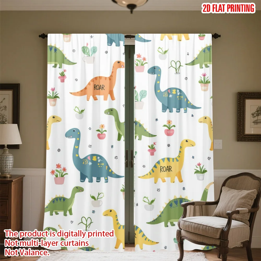 2D flat printing 2pcs Drapes Colorful Dinosaurs and Plants Digital Printed Polyester Drapes Birthday Party Use for Classroom
2D flat printing 2pcs Drapes Colorful Dinosaurs and Plants Digital Printed Polyester Drapes Birthday Party Use for Classroom