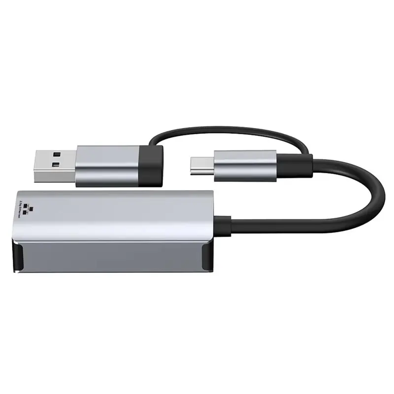 USB A/C To RJ45 2500Mbps 2.5G USB 3.0 Ethernet Adapter For Mac For Windows PC Laptop Gigabit LAN Network Card Converter
USB A/C To RJ45 2500Mbps 2.5G USB 3.0 Ethernet Adapter For Mac For Windows PC Laptop Gigabit LAN Network Card Converter