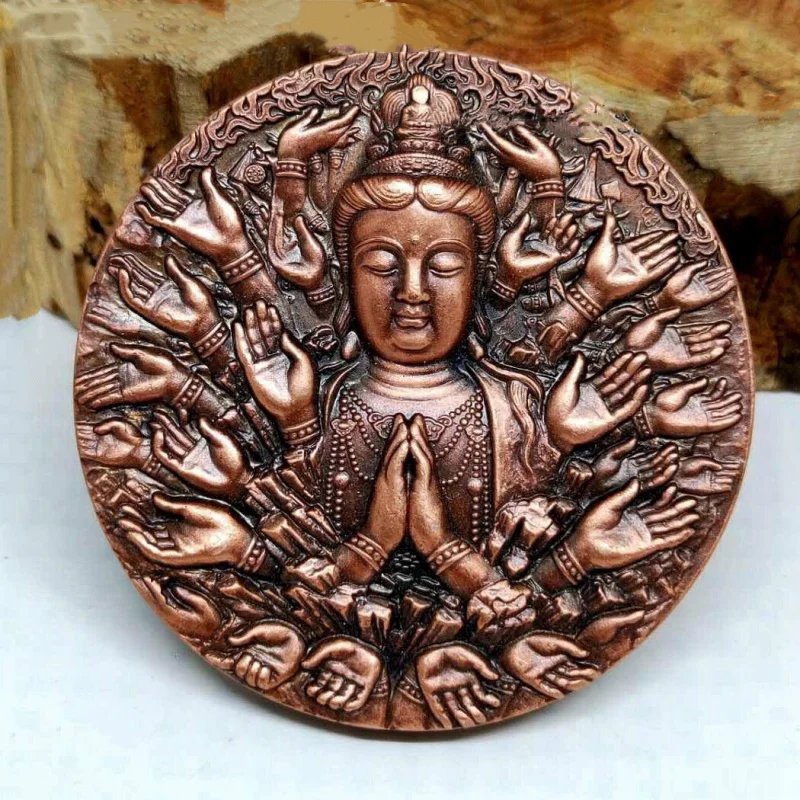 2.4" Brass Thousand-Hand Kwan-yin Guanyin Badge Statue Buddhism
2.4" Brass Thousand-Hand Kwan-yin Guanyin Badge Statue Buddhism