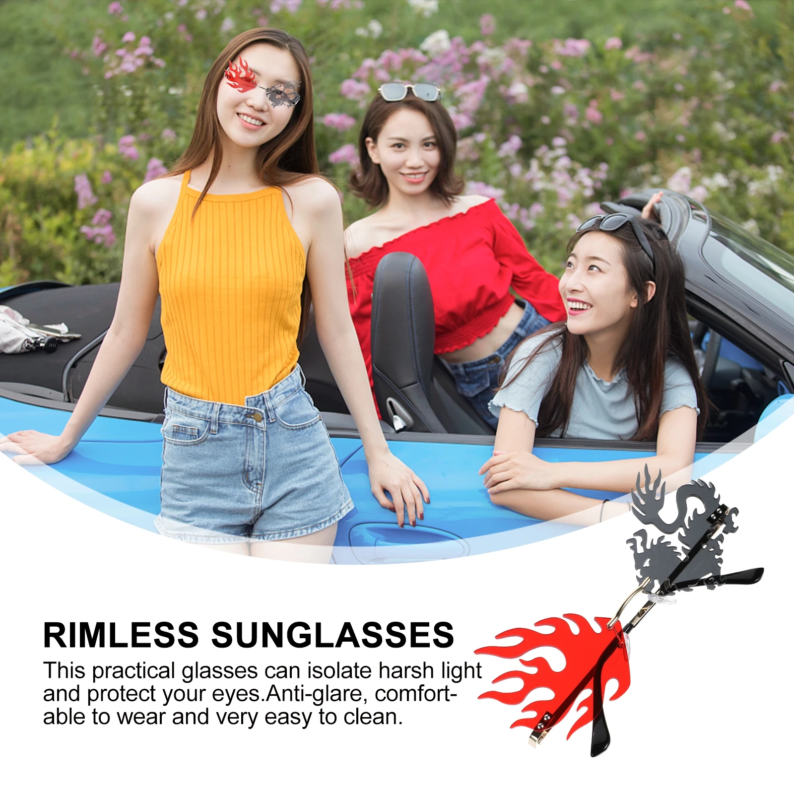 1 pc Dragon Sunglasses Party Glasses Funny Eyeglasses Anti Glare Photo Prop Rimless Party Supplies For Adults Durable
1 pc Dragon Sunglasses Party Glasses Funny Eyeglasses Anti Glare Photo Prop Rimless Party Supplies For Adults Durable