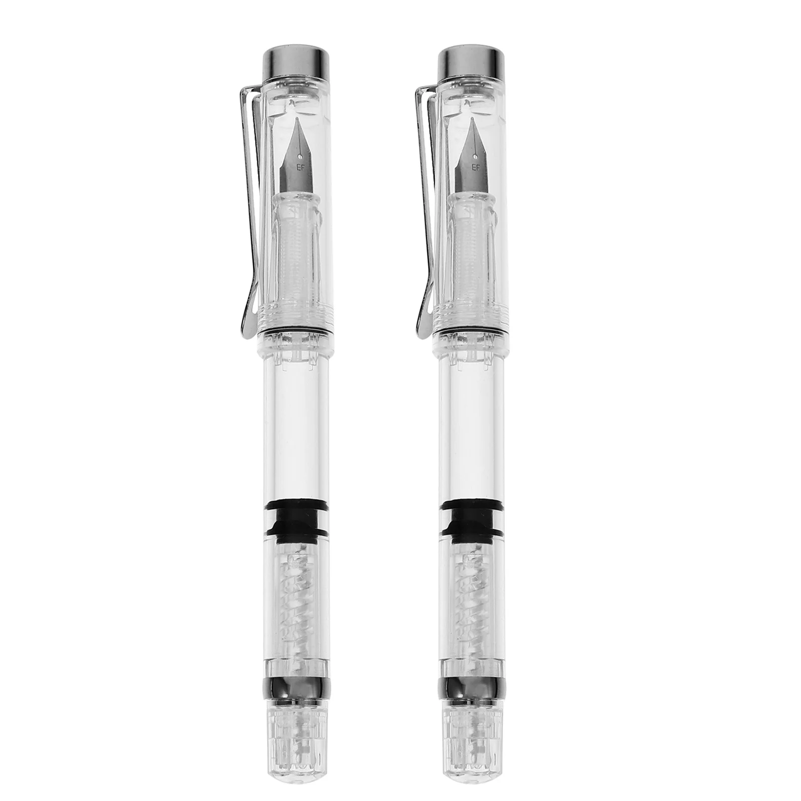 2Pcs High-Quality Resin Metal Fountain Pens Smooth Writing Calligraphy Practice Pen Transparent Body Ink Absorber
2Pcs High-Quality Resin Metal Fountain Pens Smooth Writing Calligraphy Practice Pen Transparent Body Ink Absorber