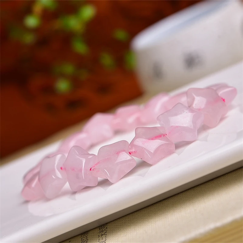 12MM Natural Rose Green Aventurine Star Bracelet Handmade Crystal Quartz Jewelry Stretch Bangle Children Birthday Gift 1pcs
12MM Natural Rose Green Aventurine Star Bracelet Handmade Crystal Quartz Jewelry Stretch Bangle Children Birthday Gift 1pcs