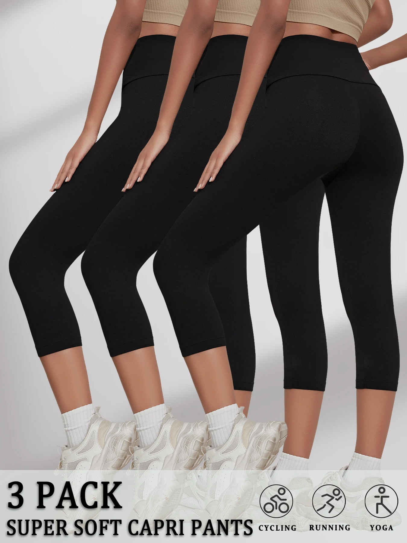 Комплект из 3-х женских леггинсов с высокой талией, супермягких, с эффектом утягивания живота, непрозрачных, для тренировок, йоги, бега, спорта, с эффектом пуш-ап, для спортзала
Комплект из 3-х женских леггинсов с высокой талией, супермягких, с эффектом утягивания живота, непрозрачных, для тренировок, йоги, бега, спорта, с эффектом пуш-ап, для спортзала