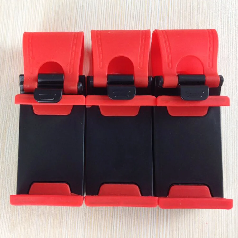 3Pcs Steering Wheel Phone Holder Portable Multi-Functional Adjustable Clip Mount for Car Hands-Free Calling Navigation Red
3Pcs Steering Wheel Phone Holder Portable Multi-Functional Adjustable Clip Mount for Car Hands-Free Calling Navigation Red