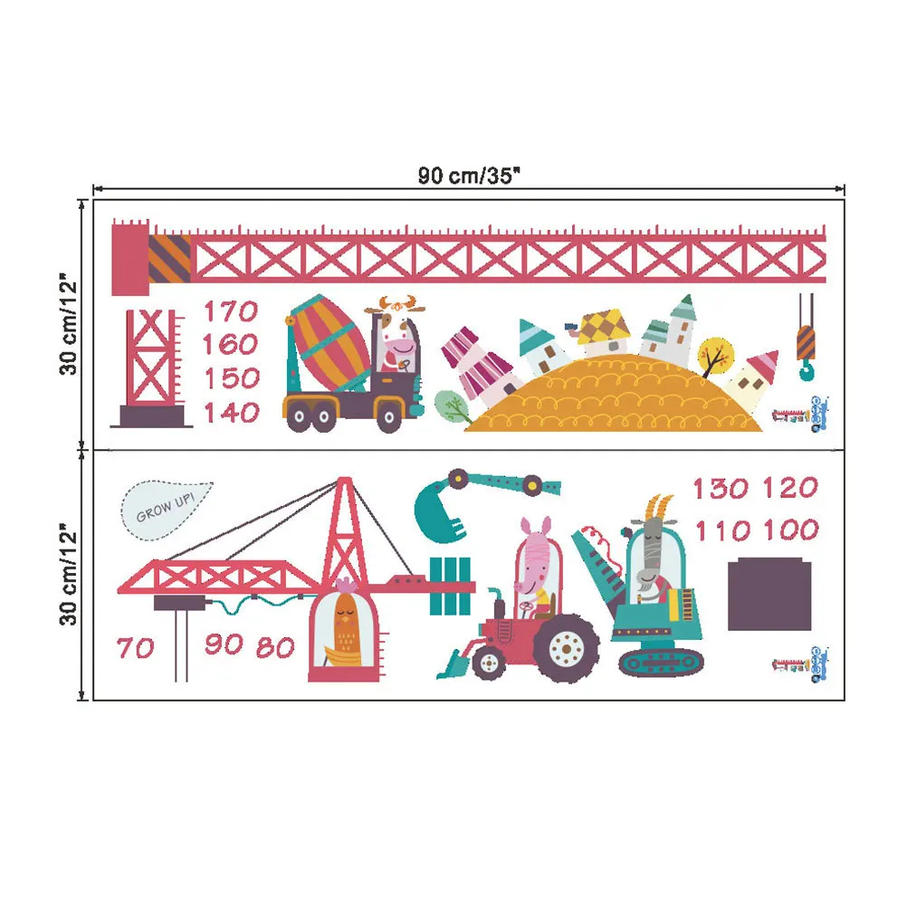 2Pcs PVC Wall Stickers Funny Cartoon Design Kids Height Chart Decal Easy Apply Remove No Damage 30x90cm Bedroom Decor
2Pcs PVC Wall Stickers Funny Cartoon Design Kids Height Chart Decal Easy Apply Remove No Damage 30x90cm Bedroom Decor