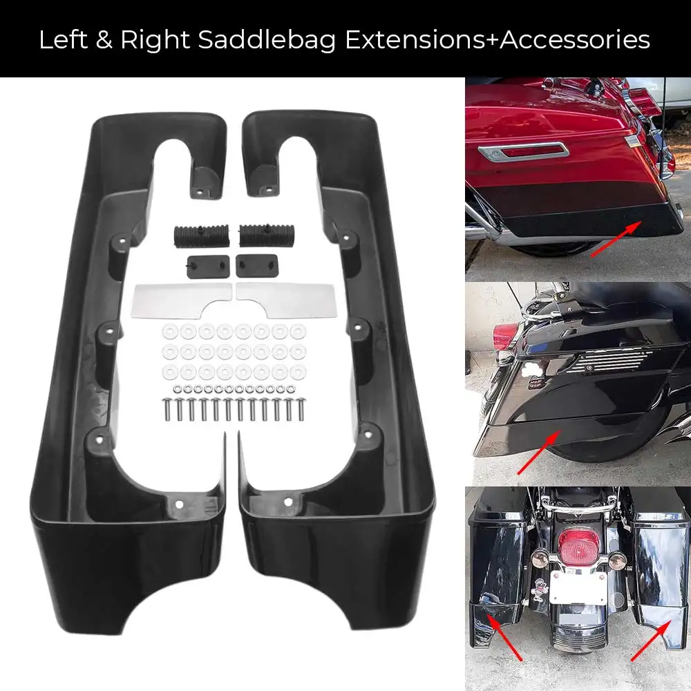 1 Set Black Double Cut Hard Saddlebag Extension ABS Motorcycle For Touring Road Glide Custom CVO Anniversary FLTRXSE2 1994-2013
1 Set Black Double Cut Hard Saddlebag Extension ABS Motorcycle For Touring Road Glide Custom CVO Anniversary FLTRXSE2 1994-2013