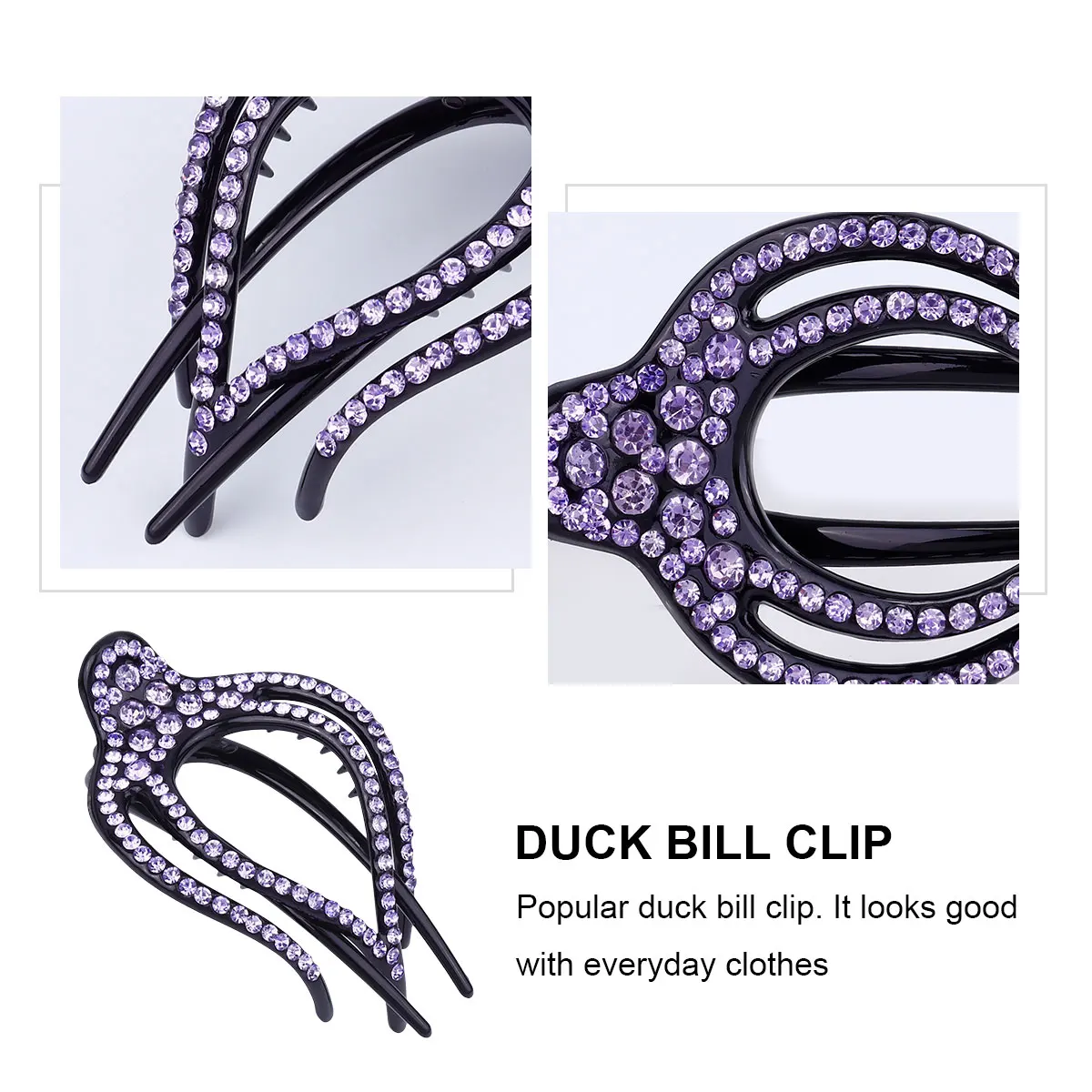 5Pcs Duckbill Clips Rhinestone Barrettes Crystal Vintage Resin Decoration Long Lasting Durable Stylish Matching Dressups
5Pcs Duckbill Clips Rhinestone Barrettes Crystal Vintage Resin Decoration Long Lasting Durable Stylish Matching Dressups