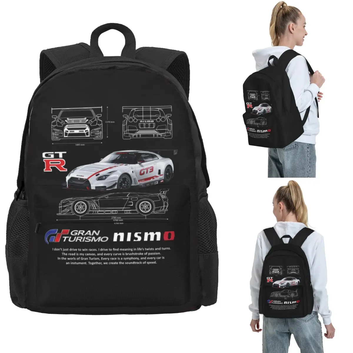 Gran Turismo Backpack Hot Sale Daypack Large Capacity Children BookBag School Bag Shoulder Bags for Men Women
Gran Turismo Backpack Hot Sale Daypack Large Capacity Children BookBag School Bag Shoulder Bags for Men Women