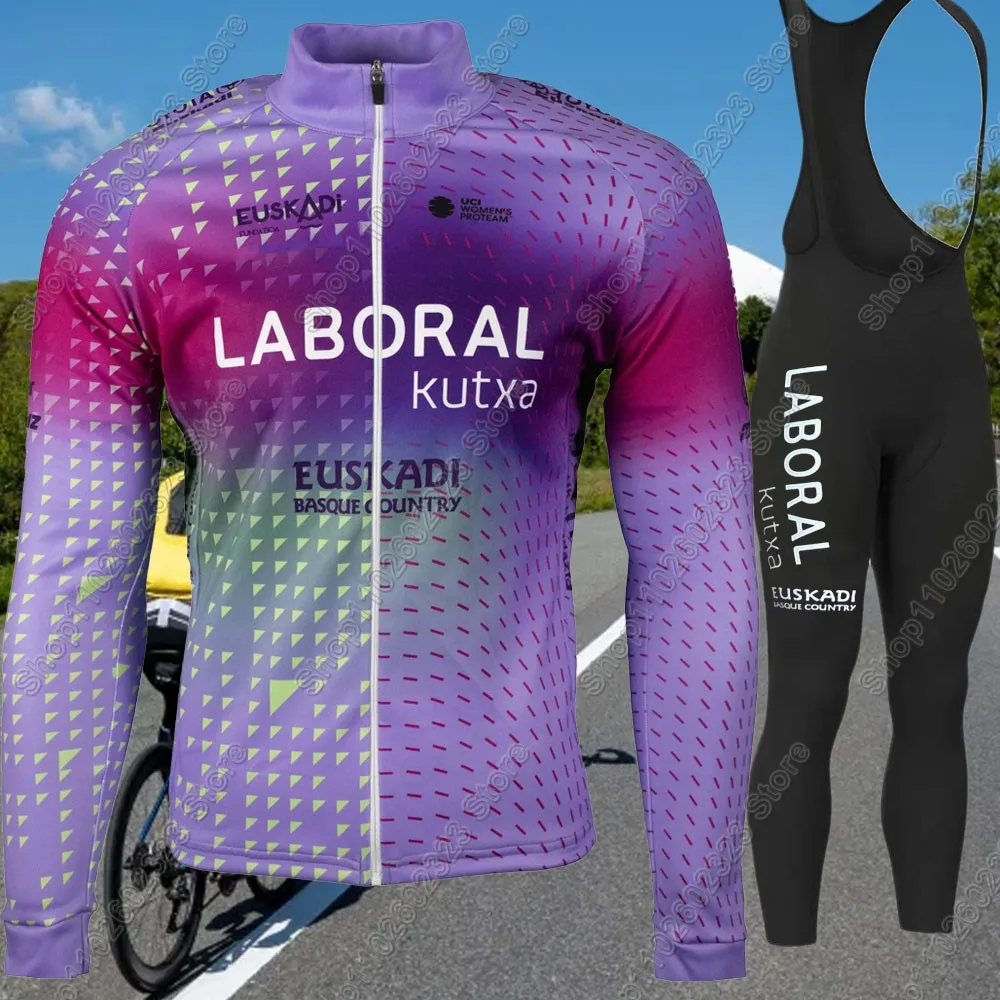 Laboral kutxa 2025 Team Cycling Jersey Set Winter Long Sleeve Clothing Men Road Bike Suit Thermal Fleece MTB Maillot
Laboral kutxa 2025 Team Cycling Jersey Set Winter Long Sleeve Clothing Men Road Bike Suit Thermal Fleece MTB Maillot