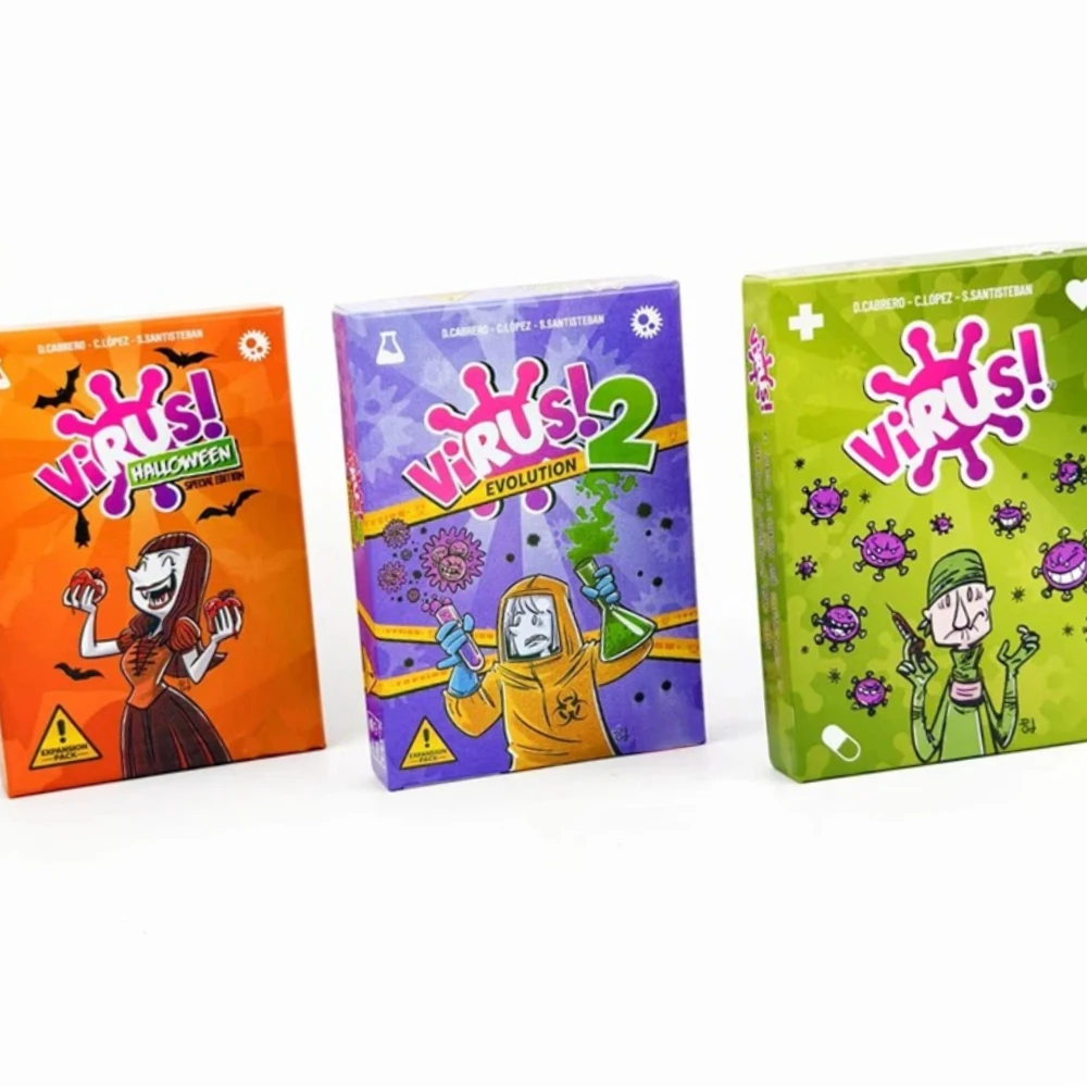 Настольная игра Virus 1 2 3: Ultimate Contagiously Fun Game для семейных вечеринок на испанском и английском языке
Настольная игра Virus 1 2 3: Ultimate Contagiously Fun Game для семейных вечеринок на испанском и английском языке