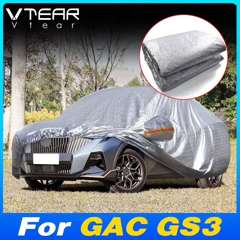 Vtear Car Full Body Cover Exterior Sun Rain Snow Shield Protector Scratch Resistant Decoration For GAC GS3 Emzoom Trumpchi 2024
Vtear Car Full Body Cover Exterior Sun Rain Snow Shield Protector Scratch Resistant Decoration For GAC GS3 Emzoom Trumpchi 2024