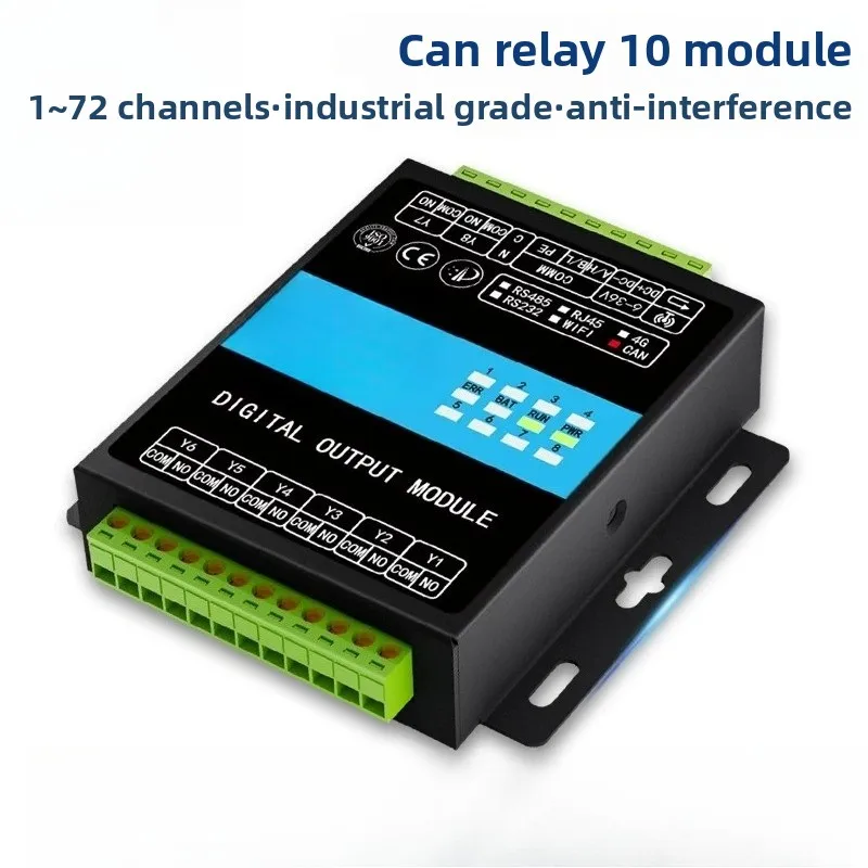 Relay output IO module Switching input CAN control board PLC expansion board Motor solenoid valve Industrial grade
Relay output IO module Switching input CAN control board PLC expansion board Motor solenoid valve Industrial grade