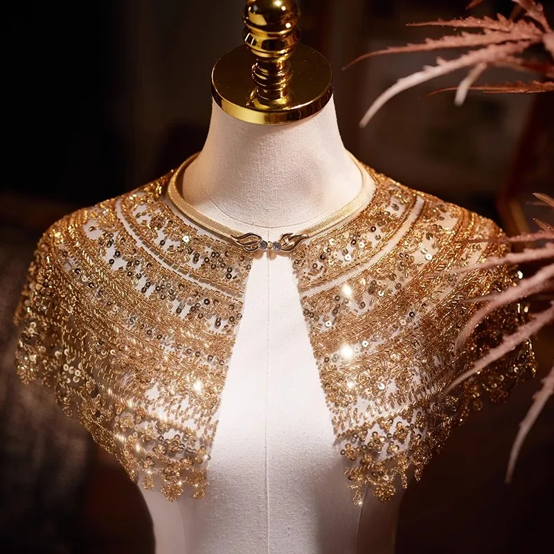 Женская блестящая золотая блестка, роскошная кружевная пашмина, женская весенне-осенняя винтажная шаль с воротником-плащом R2548
Женская блестящая золотая блестка, роскошная кружевная пашмина, женская весенне-осенняя винтажная шаль с воротником-плащом R2548