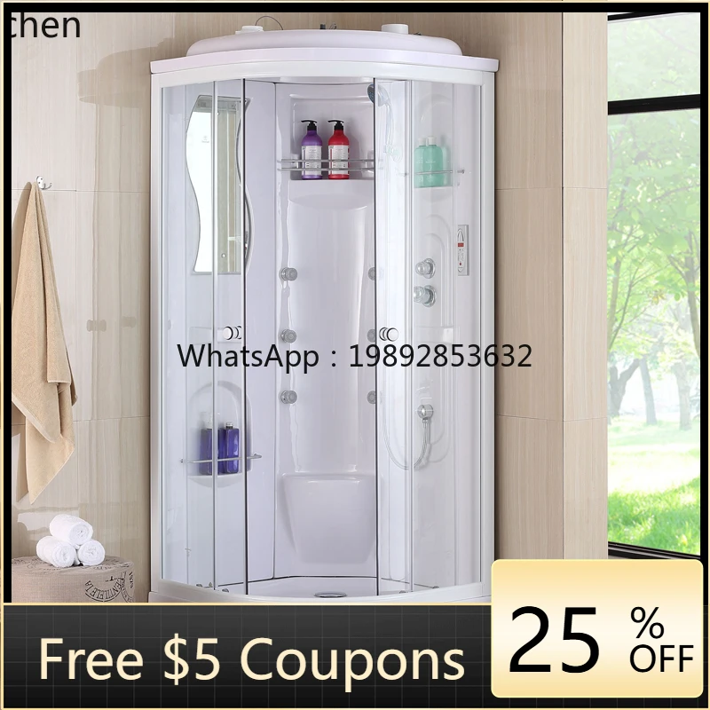 shower room integral fan-shaped integrated intelligent bath room household dry and wet separation 
shower room integral fan-shaped integrated intelligent bath room household dry and wet separation